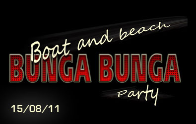 Bunga Bunga boat and beach party